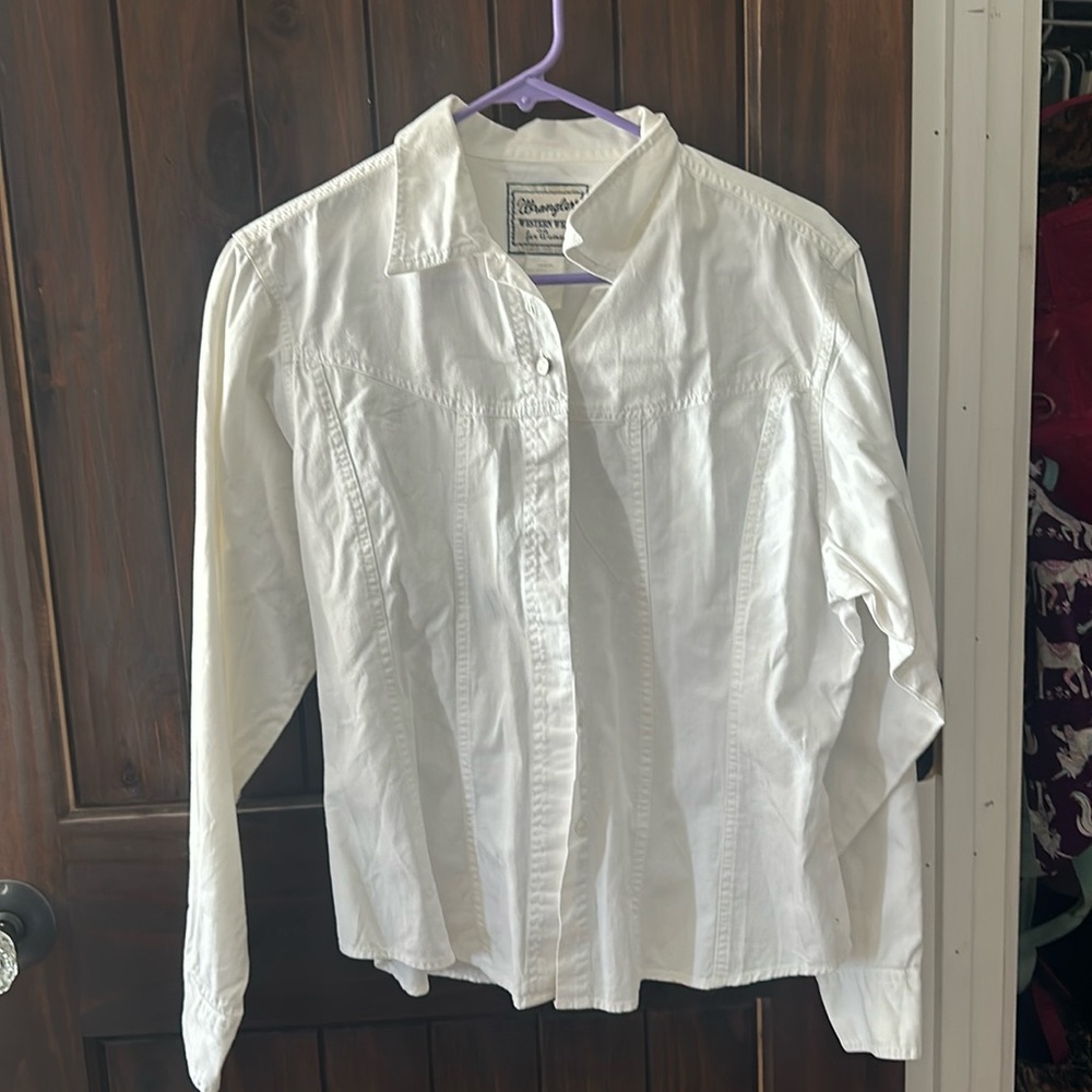 Vintage White Western shirt